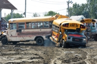 3 County Fair School Bus Demolition Derby