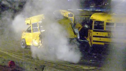 Democross and School Bus Demolition Derby