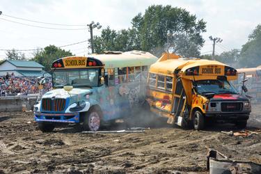 School Bus Demolition Derby and Light Truck-SUV Demo